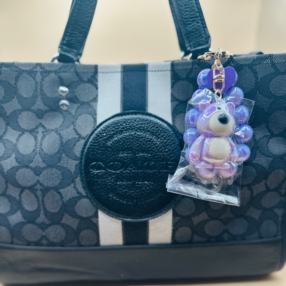 🥰Purple Bear Keychain with Beaded Bracelet - Picture 5 of 12